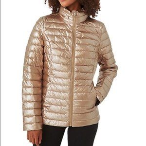 Kate Spade Packable Puffer Jacket in Glittering Rose Size XS NWT